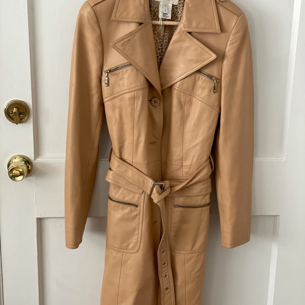 Escada Leather trench coat